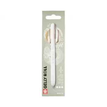 Sakura Gelly Roll Retractable Classic bolígrafo de gel transparente 0,45 mm tinta blanca