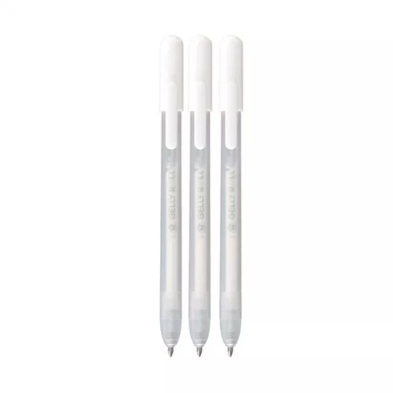 Sakura Gelly Roll Retractable Classic bolígrafo de gel transparente 0,45 mm tinta blanca