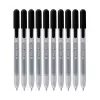 Sakura 9+1 Free Gelly Roll Retractable Classic bolígrafo de gel transparente 0,4 mm tinta negra pack de 10
