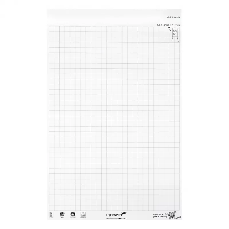 LEGAMASTER Sketch Eco Bloc de papel blanco brillante A2 pack de 5