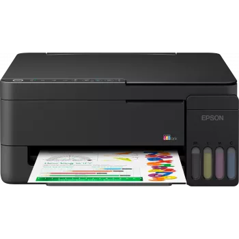 Epson EcoTank L3351 impresora multifunción - color - A4 - imprimir, escanear, copiar - inyección de tinta - 33 páginas/min. negro borrador - USB, Wi-Fi, Wi-Fi Direct - negro