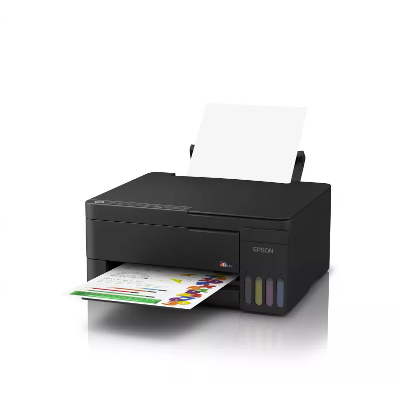 Epson EcoTank L3351 impresora multifunción - color - A4 - imprimir, escanear, copiar - inyección de tinta - 33 páginas/min. negro borrador - USB, Wi-Fi, Wi-Fi Direct - negro