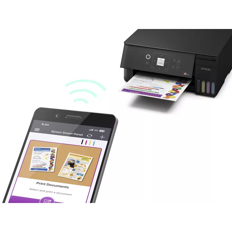 Epson EcoTank L3361 impresora multifunción de inyección de tinta - color - A4 - 33 ppm (borrador) - Wi-Fi - USB - negro