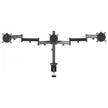 One For All DM2310 soporte de escritorio para monitor individual para pantallas de 13-27 pulgadas, capacidad de carga 8 kg, VESA 75x75/100x100, negro