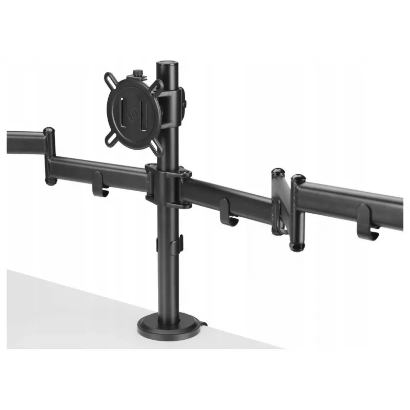 One For All DM2310 soporte de escritorio para monitor individual para pantallas de 13-27 pulgadas, capacidad de carga 8 kg, VESA 75x75/100x100, negro