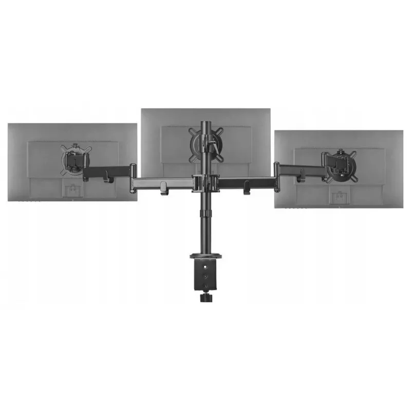 One For All DM2310 soporte de escritorio para monitor individual para pantallas de 13-27 pulgadas, capacidad de carga 8 kg, VESA 75x75/100x100, negro