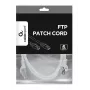 Gembird Cablexpert cable de red FTP Cat.6, conector RJ45 – conector RJ45, apantallado con lámina, 1 m, blanco (PP6-1M/W)
