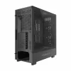 GEMBIRD CCC-FC-WOOD caja de ordenador mid tower, negra con detalle en madera, panel lateral de cristal templado