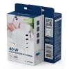 GEMBIRD TA-UC-2A2C-PD40-01-W GaN USB PD Cargador de 4 puertos, 40 W, blanco