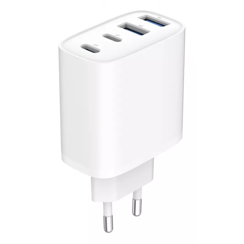 GEMBIRD TA-UC-2A2C-PD40-01-W GaN USB PD Cargador de 4 puertos, 40 W, blanco