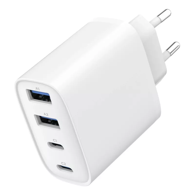 GEMBIRD TA-UC-2A2C-PD40-01-W GaN USB PD Cargador de 4 puertos, 40 W, blanco