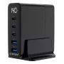 GEMBIRD TA-UC-2A3C-PD140-01-BK GaN Cargador rápido de 5 puertos USB-C & USB-A, 140 W, negro