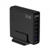 Gembird TA-UC-2A4C-PD240-01-BK cargador USB de 6 puertos 240W GaN negro