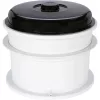 WECK Juicer set combinado esterilizador eléctrico con extractor de vapor, 29L, 1800W, acero inoxidable