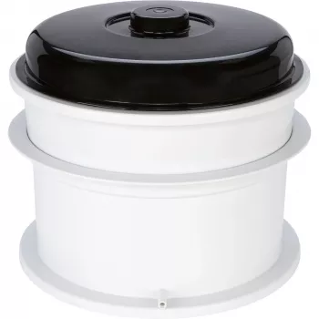 WECK Juicer set combinado esterilizador eléctrico con extractor de vapor, 29L, 1800W, acero inoxidable
