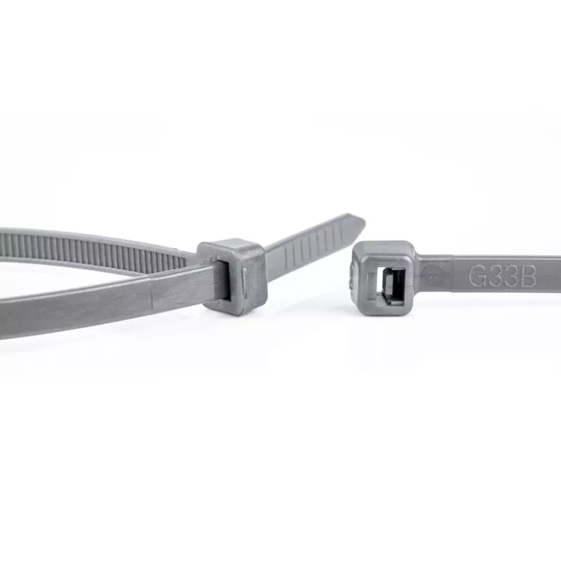 Bridas de nailon WKK grises 370x4,8 mm 100 uds.