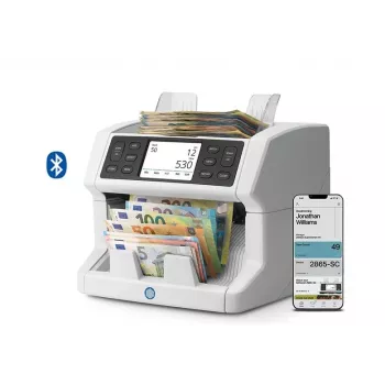 Contador de billetes Safescan 2865-SC con detección UV, MG, IR, MT y 3D