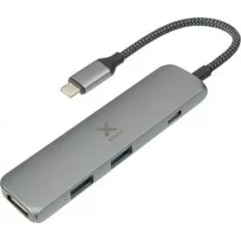 Xtorm XWH03 hub USB-C - USB 3.2 Gen 1, HDMI 4K, PD 60W, aluminio, negro