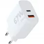 XTORM cargador GaN 67W blanco certificado GRS XEC067
