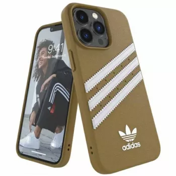 Adidas OR Moulded PU iPhone 13 Pro Case Beige-Oro 47806