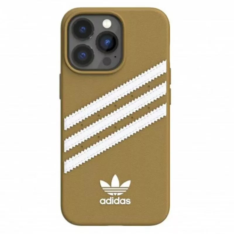 Adidas OR Moulded PU iPhone 13 Pro Case Beige-Oro 47806