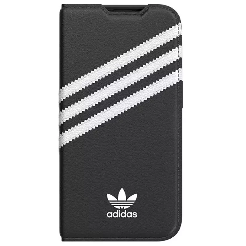 Adidas Originals OR Booklet Case PU para iPhone 14 Pro Negro/Blanco