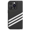 Adidas Originals OR Booklet Case PU para iPhone 14 Pro Negro/Blanco