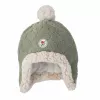 Lodger gorro de invierno de doble capa forro polar Elm Verde salvia 1-2 años