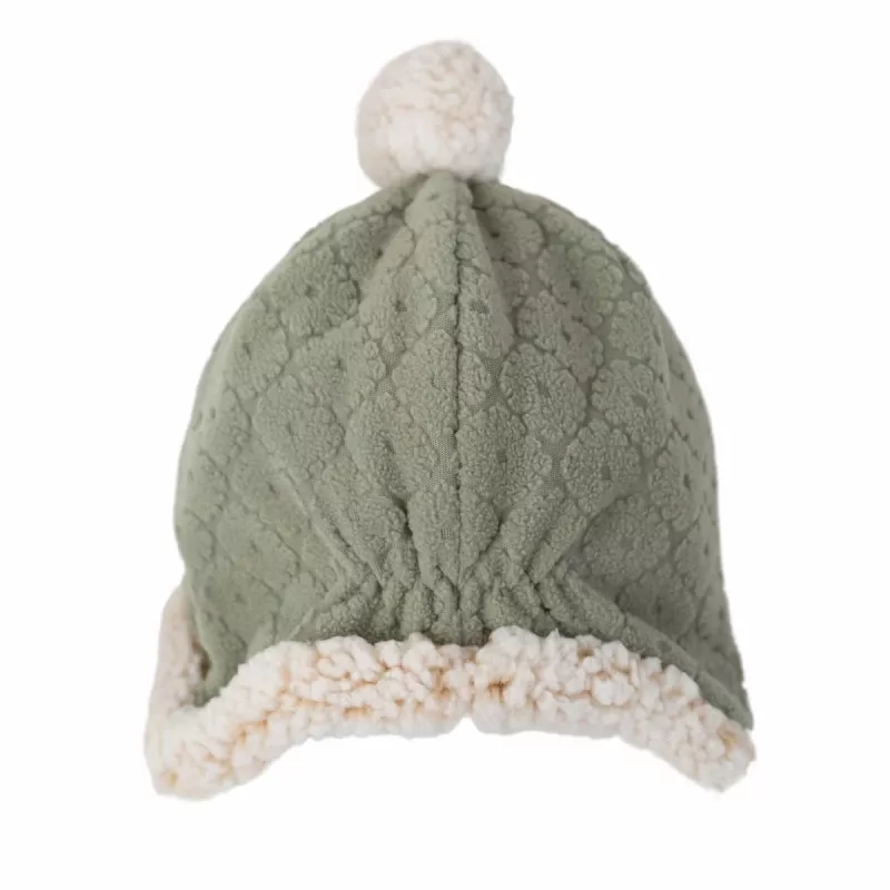 Lodger gorro de invierno de doble capa forro polar Elm Verde salvia 1-2 años