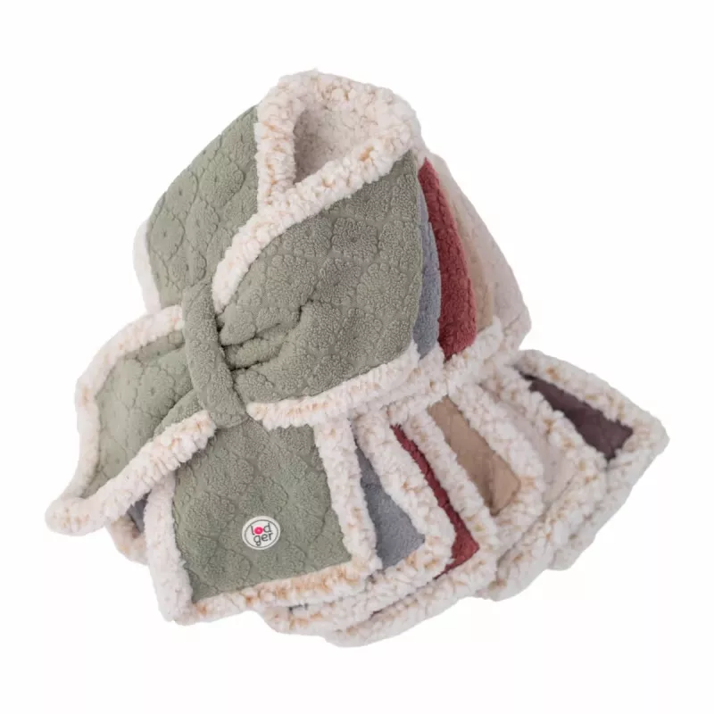 Lodger braga de cuello de doble capa forro polar Malva