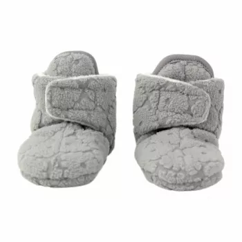 Lodger patucos de bebé forro polar Drizzle con suela antideslizante Gris 6-12 meses