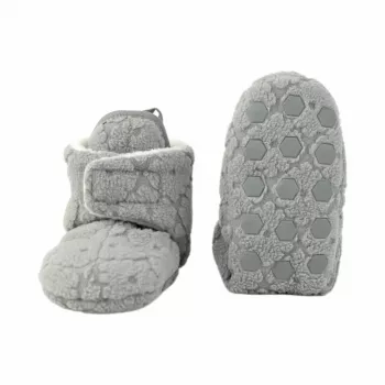 Lodger patucos de bebé forro polar Drizzle con suela antideslizante Gris 6-12 meses