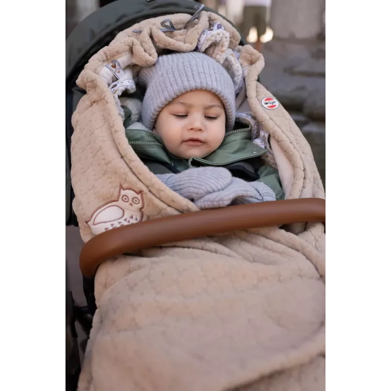 Lodger gorro de bebé 100% lana merino Drizzle Gris 3-6 meses