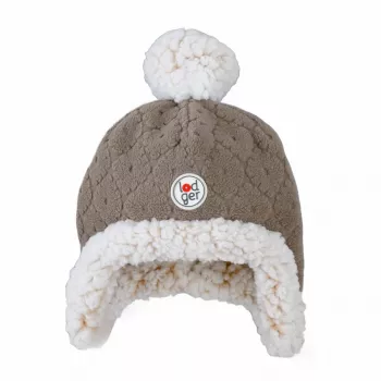 Lodger Gorro de invierno de doble capa de polar marrón Buffalo 1-2 años