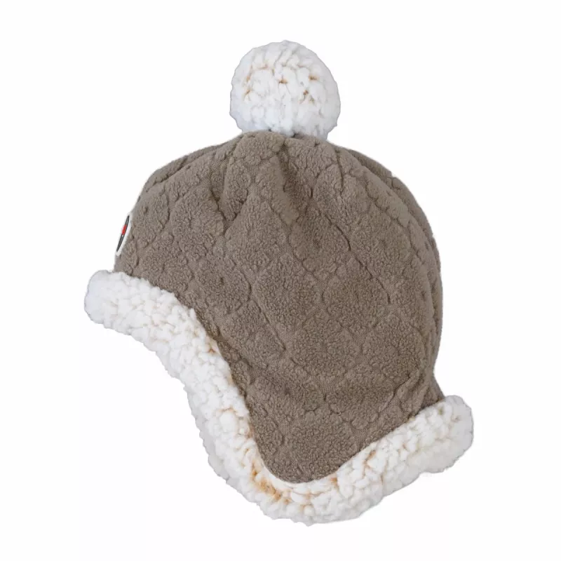 Lodger Gorro de invierno de doble capa de polar marrón Buffalo 1-2 años