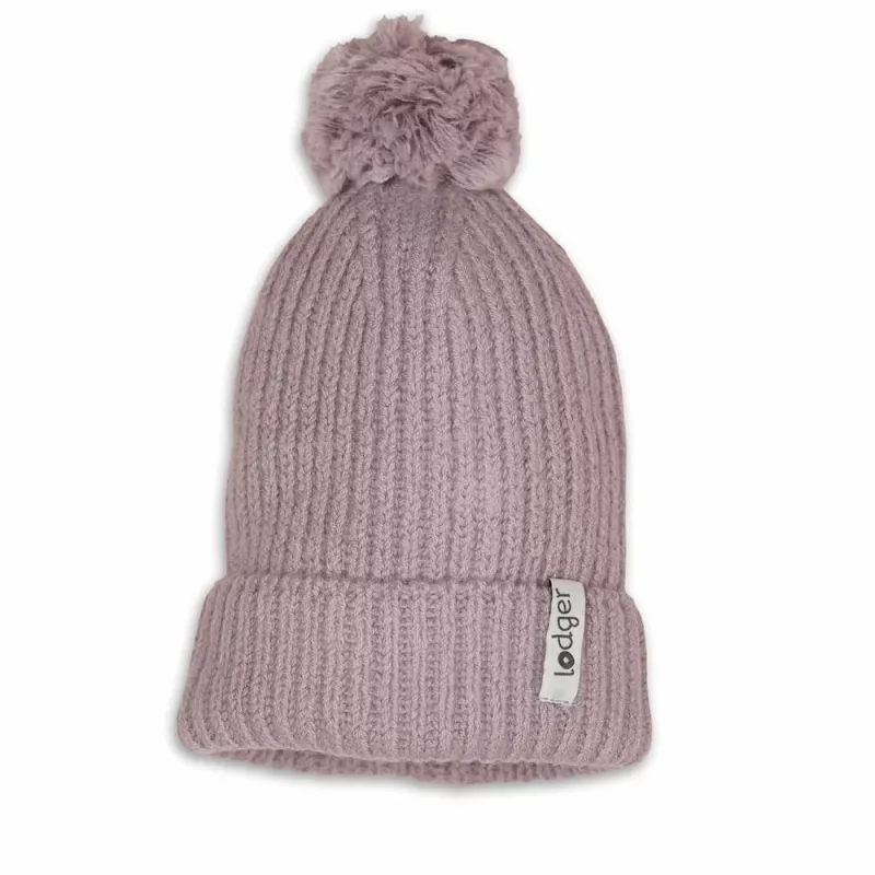 Lodger Gorro de bebé de 100% lana merino rosa 6-12 meses