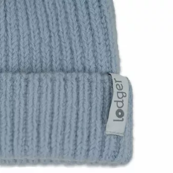 Lodger Gorro de bebé de 100% lana merino Blue Fogg 6-12 meses