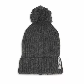 Lodger Gorro de bebé de 100% lana merino Graphite Pigeon 3-6 meses