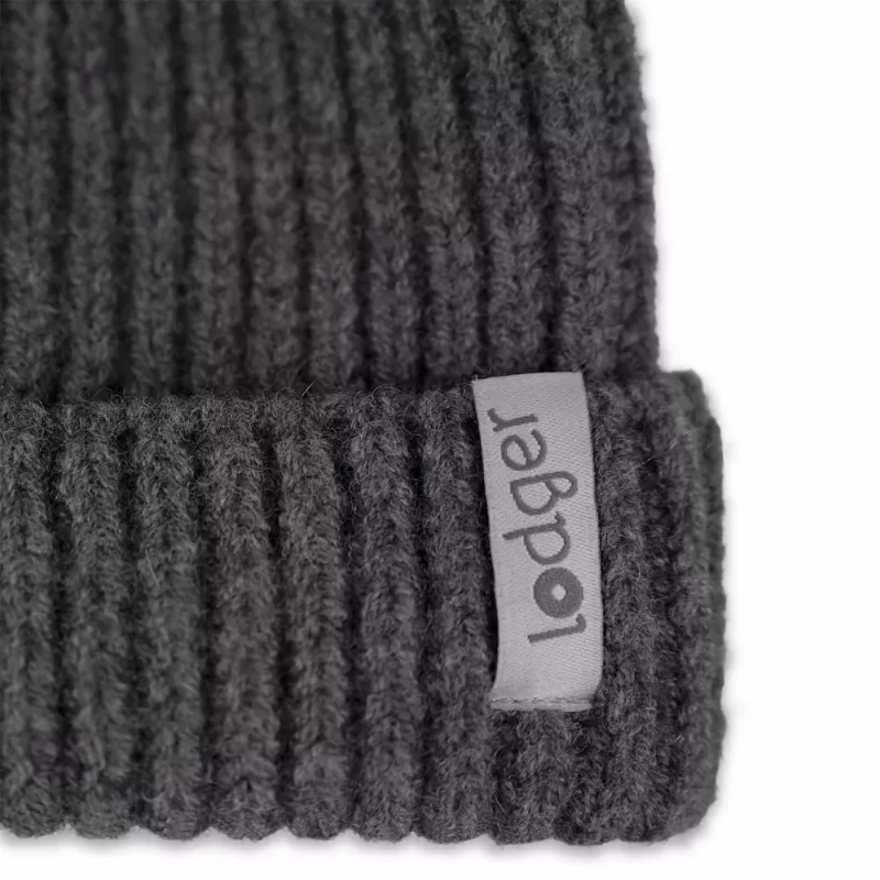 Lodger Gorro de bebé de 100% lana merino Graphite Pigeon 6-12 meses