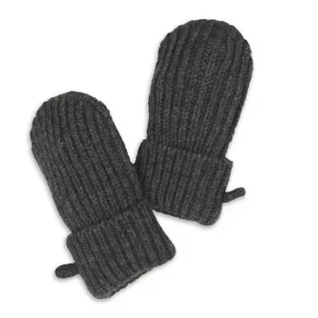 Lodger Guantes de bebé de 100% lana merino Graphite Pigeon 0-12 meses