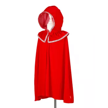Souza! Capa de Caperucita Roja 4-8 años Rojo