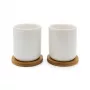Bredemeijer Duet set de 1x2 tazas de té 200ml con posavasos de bambú 142013