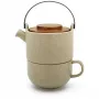 Bredemeijer Tea-for-One Umea beige / tapa de acacia 142024