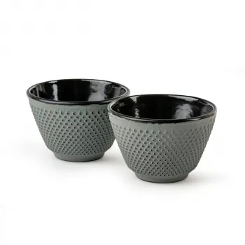 Bredemeijer Xilin Juego de 2 Tazas de Té de Hierro Fundido Verde Claro 153095