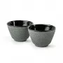 Bredemeijer Xilin Juego de 2 Tazas de Té de Hierro Fundido Verde Claro 153095