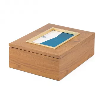 Zilverstad Marseille Caja de Almacenamiento de Fotos 10x15 cm Marrón/Oro