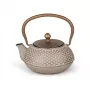 Bredemeijer Tetera de Hierro Fundido Jiangxi 0,7L Beige con Filtro de Té de Acero Inoxidable 153203