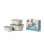 Mepal Cirqula Multi Bowl Set 3 piezas, Nordic White