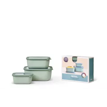 Mepal Cirqula Set de cuencos multiusos 3 uds., Nordic Sage
