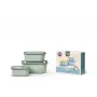 Mepal Cirqula Set de cuencos multiusos 3 uds., Nordic Sage